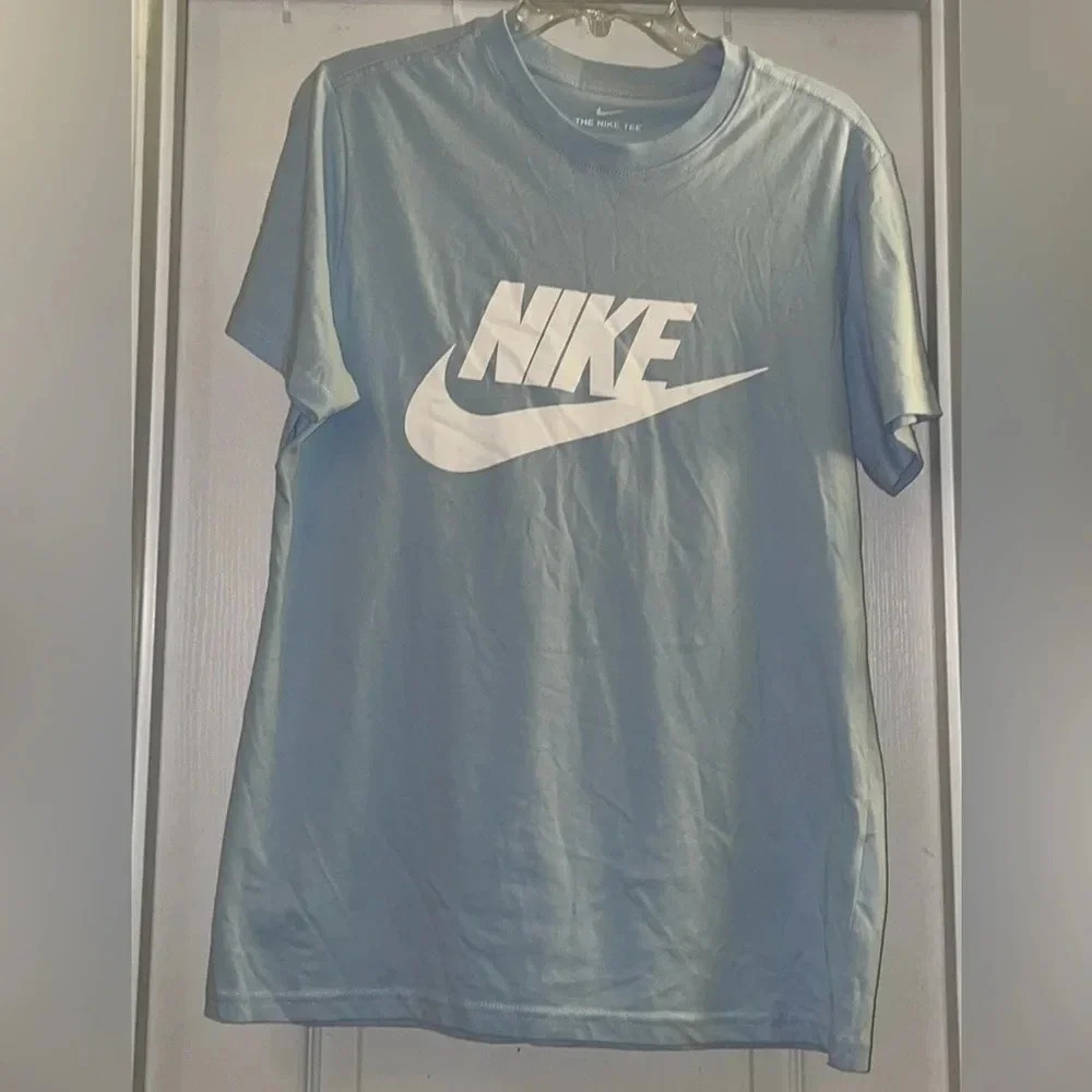 Nike Swoosh Sky Blue Tee Shirt